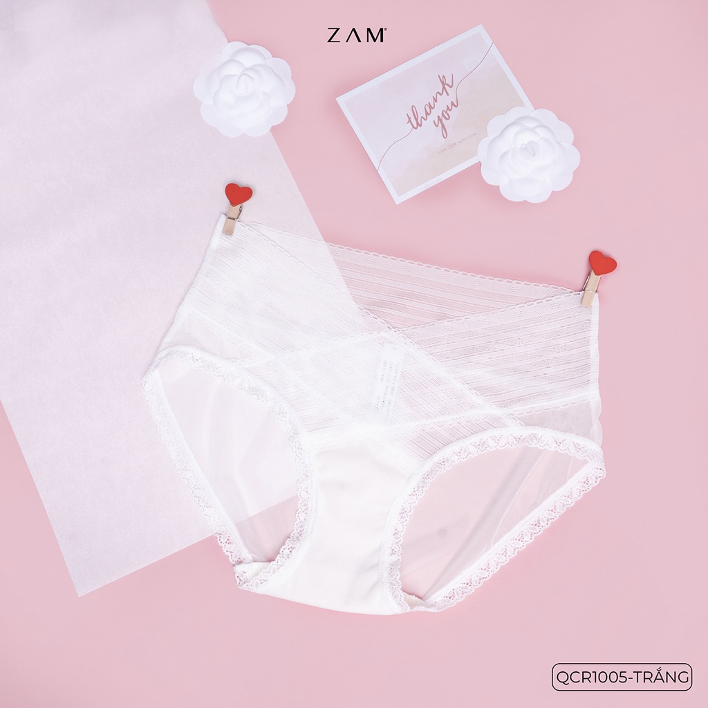 MÃ QCR1005 – QUẦN BẦU LƯỚI REN TAM GIÁC 005