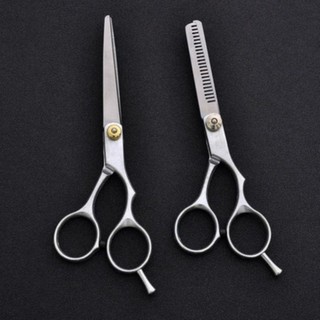 Kéo cắt tóc MARBLEM, Kéo cắt tóc mỏng 6.0 Inch, Salon cắt tóc bằng thép không gỉ chuyên nghiệp Kéo cắt tóc bạc Cửa hàng cắt tóc