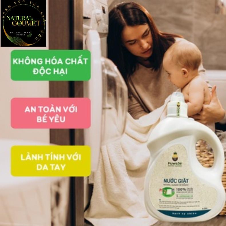 Nước Giặt Hữu Cơ Fuwa3e Organic Sinh Học 500ml bạc hà, cam 100% thiên nhiên
