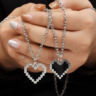 Vòng Cổ Choker Mặt Trái Tim Hoạt Hình Phong Cách Punk Đơn Giản Sáng Tạo Dành Cho Cặp Đôi