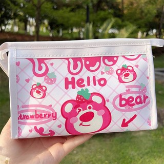 GC9 Lotso gấu dâu Patrick Star Doremon Dung Tích Lớn Hộp Đựng Bút Chì Hoạt Hình Chống Thấm Nước Sinh Viên Văn Phòng Phẩm Túi C