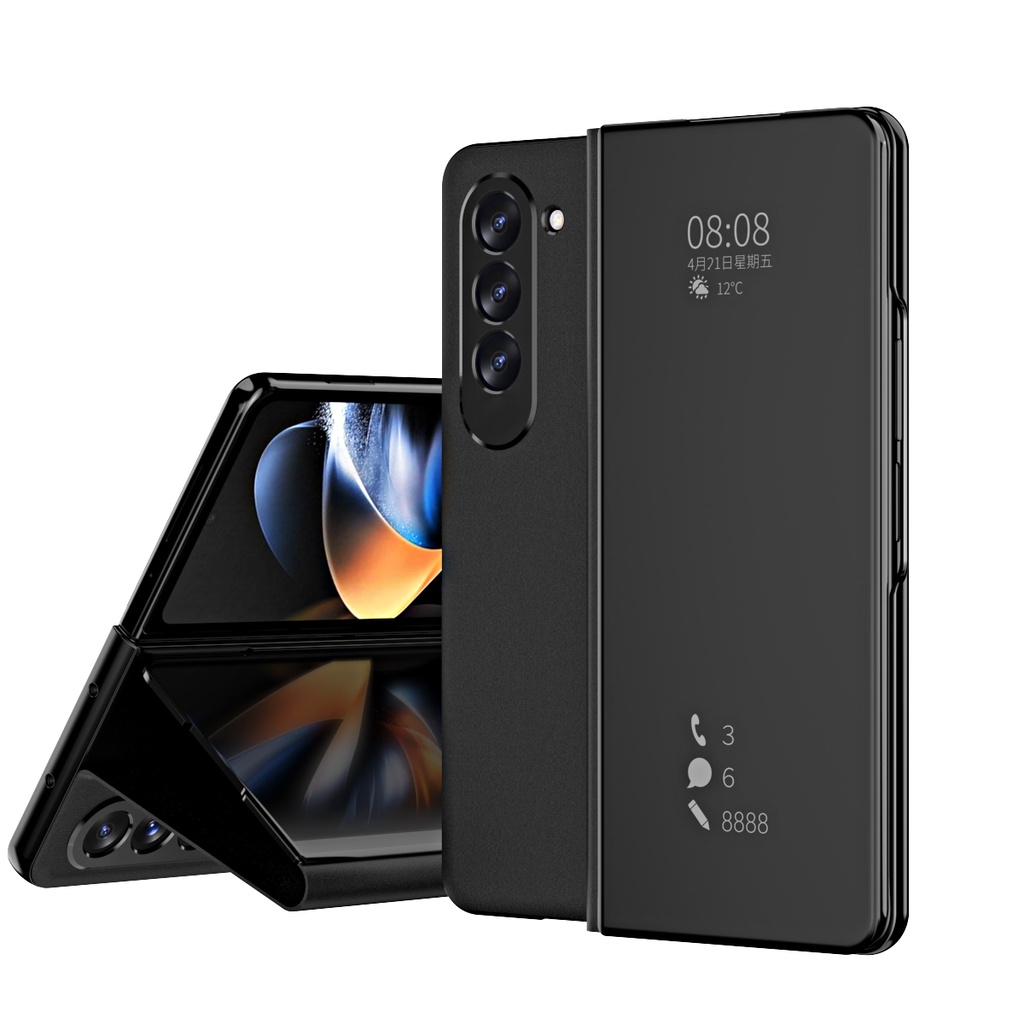 Hülle Custodia per Magic V2 Magnetic Flip Cover View Window,Kickstand Pelle Folio Case per Honor Magic V2(5