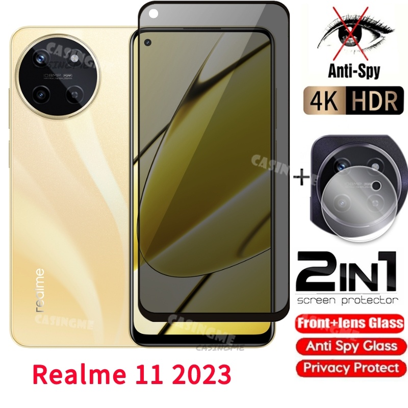 Realme 11 2023 private tempered glass anti-spy full cover screen protector anti peek privacy film for realme realmi 11 11 realme11 11realme 2023 4g 5g anti peek privacy film