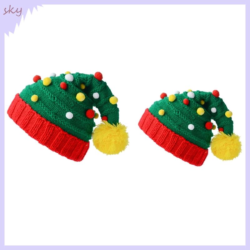 Bầu trời dành cho người lớn mũ ông già noel dày mũ thoải mái màu đỏ truyền thống màu xanh lá cây sang trọng giáng sinh mũ ông già noel cho quà tặng năm mới