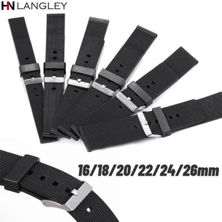 Dây Đeo Nhựa PVC 16mm 18mm 20mm 22mm 24mm 26mm Thông Dụng Cho Đồng Hồ Thông Minh