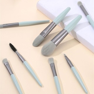 Bộ Cọ Trang Điểm Mini 8 Chiếc, Cọ Phấn Mắt, Cọ Trang Điểm, Cọ Phấn, Kem Che Khuyết Điểm Đa Năng Di Động ღ Pink Girl Bling Makeup Look