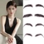 DELMER Lông Mày Giả Đẹp Trai Chất Lượng Cao Brazil Remy Tóc Tự Nhiên Lạ Mắt Hộp Đêm Thanh Nữ Bền Đen Nhân Tạo Dệt Lông Mày Tóc Giả