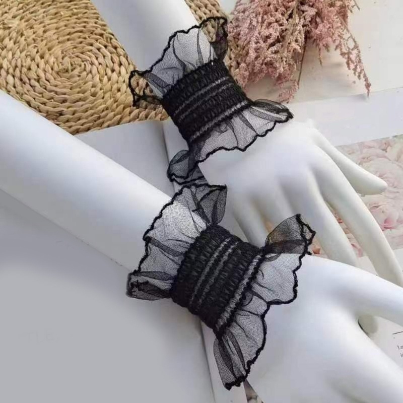 Jennifera Ngọt Ngào Ren Cổ Tay Vòng Tay Người Phụ Nữ Trang Trí Vòng Tay Áo Sơ Mi Thanh Lịch Áo Len Tiếp Liệu