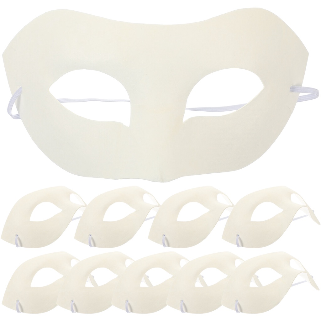 10 Chiếc Giấy Nghệ Thuật Mặt nạ Trống DIY Mặt nạ DIY Mặt nạ trống DIY Cho Hóa Trang Cosplay Đảng-Miễn Phí 12 màu sơn