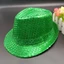 Mũ Jazz MARGREDY, Cosplay Sequins Panama Cap, Hóa Trang Thời Trang Sáng Bóng Sân Khấu Múa Mũ Nam Nữ