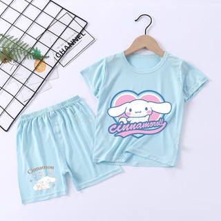 [Hàng Tại Chỗ] Bộ Đồ Ngủ Ngắn Tay Mỏng Nhẹ Thoải Mái Dòng sanrio pochacco Dễ Thương Cho Trẻ Em