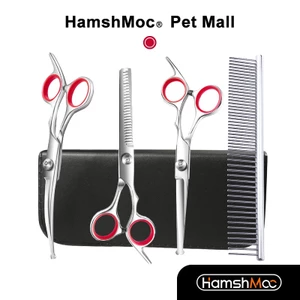 HamshMoc Bộ chải lông thú cưng chuyên nghiệp Bộ chải lông mèo Bộ lược chải tóc thú cưng với đầu tròn an toàn Bộ cắt tóc thú cưng sắc nét và bền