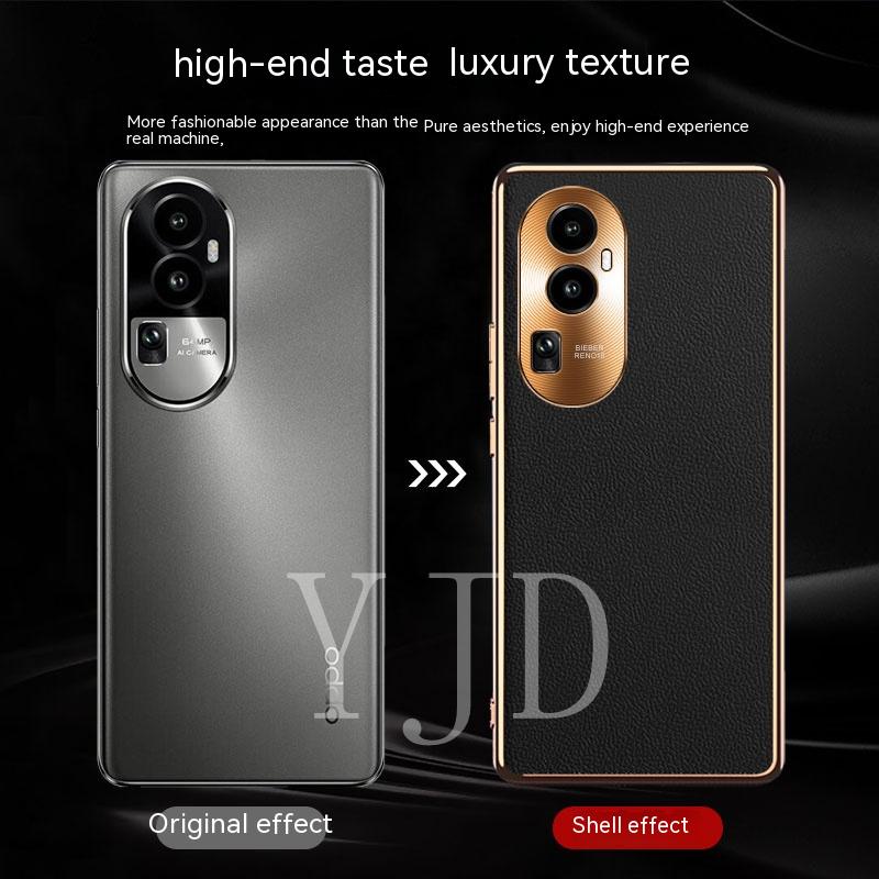 Ốp Điện Thoại Da Siêu Mỏng Chống Sốc Cho OPPO Reno10 Pro+