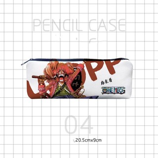 GC9 One Piece Luffy Anime Hoạt Hình Hộp Đựng Canvas Sinh Viên Bút Chì Lưu Trữ Văn Phòng Phẩm Hộp Dung Tích Lớn Cá Tính