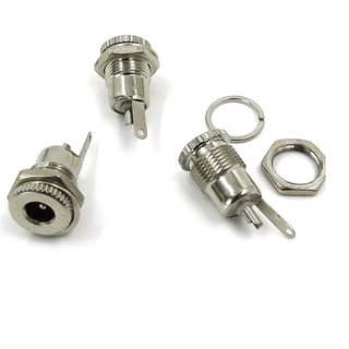 Queenten 5 Chiếc 5.5 mm x 2.1 mm Jack Cắm Điện Ổ Cắm Bảng Điều Khiển Nữ Gắn Kết Nối -099 QT