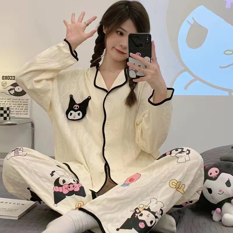 Bộ Đồ Ngủ Tay Dài Phong Cách Công Chúa Thời Trang Xuân Thu Kiểu Mới Dành Cho Nữ [Lff0726]