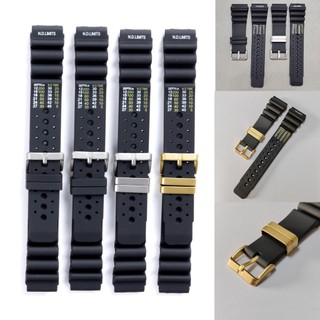 Dây Đeo Đồng Hồ Bằng Cao Su Silicone Chống Nước 20mm 22 24mm Cho Seiko SKX007