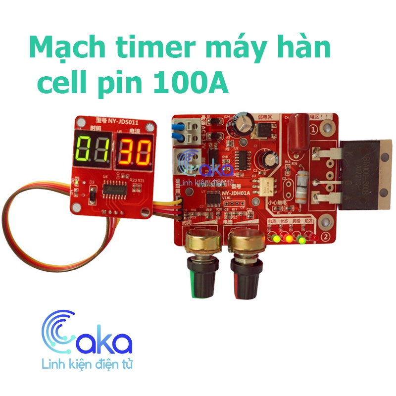 Mạch Timer Hàn Cell Pin 100A Điều Chỉnh Dòng Và Áp NY-D01 hiển thị ...