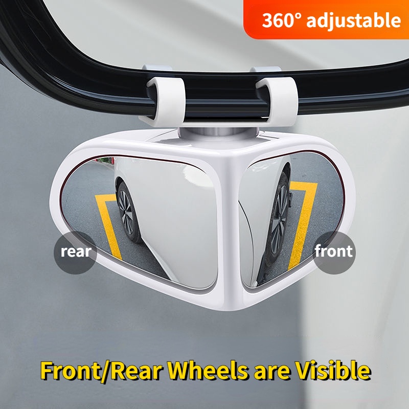 Gương Chiếu Hậu Xoay 360 Độ Cho Xe Hơi° Gương Chiếu Hậu Tròn Nhỏ HD Góc Rộng Có Thể Điều Chỉnh Hỗ Trợ Đảo Chiều