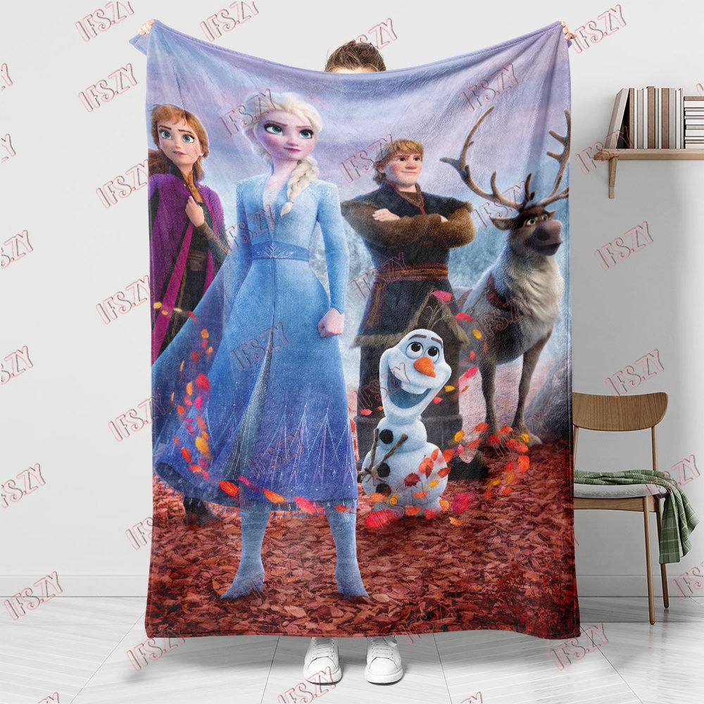 Anna & elsa Chăn flannel Một Mặt Điều Hòa Không Khí