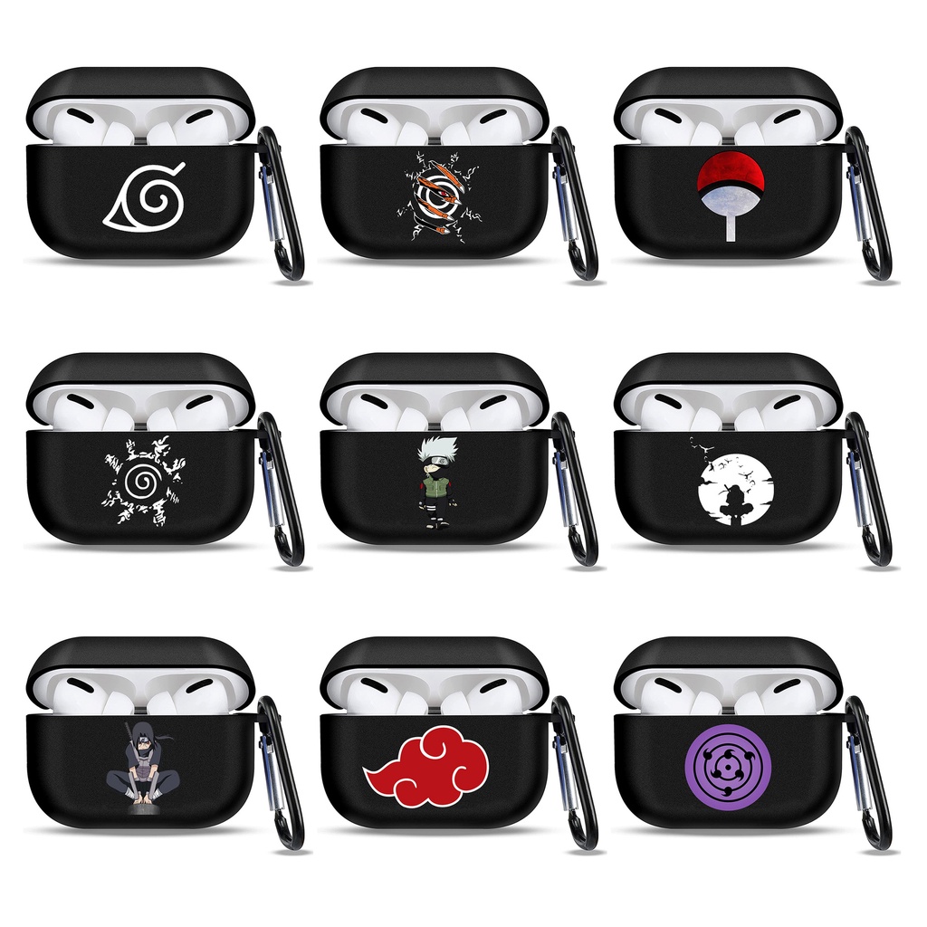 Vỏ bảo vệ Air AirPods Vỏ bảo vệ Naruto Sasuke Viết mắt tròn Hợp thời trang Nam airpod Pro 2 Kakashi Vỏ mềm TPU thế hệ thứ 3