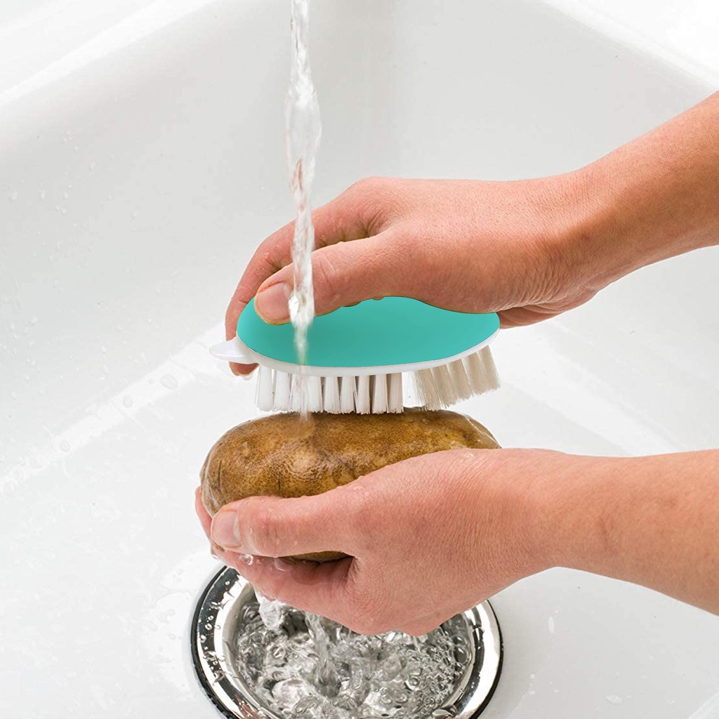 Cà Rốt Khoai Tây Trái Cây Bàn Chải Làm Sạch Rau Củ Có Thể Uốn Cong Làm Sạch Rau Dụng Cụ Tiện Dụng Nhà Bếp Trái Cây Đa Năng Bàn Chải Rửa Rau