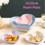 Đĩa Đựng Thức Ăn 15 / 22cm Hình Trái Tim Bằng Nhựa Lúa Mạch