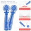 FUHUIOT 50 Cái / hộp Kim Hỗ trợ giảm mụn Dùng Một Lần, Chân Mụn Đầu Đen Tẩy Mụn Đầu Đen Dụng Cụ Tẩy Mụn Đầu Đen, Dụng Cụ Chăm Sóc Da Màu Xanh Chuyên Nghiệp Chăm Sóc Da Chân Mụn Sử Dụng Tại Nhà