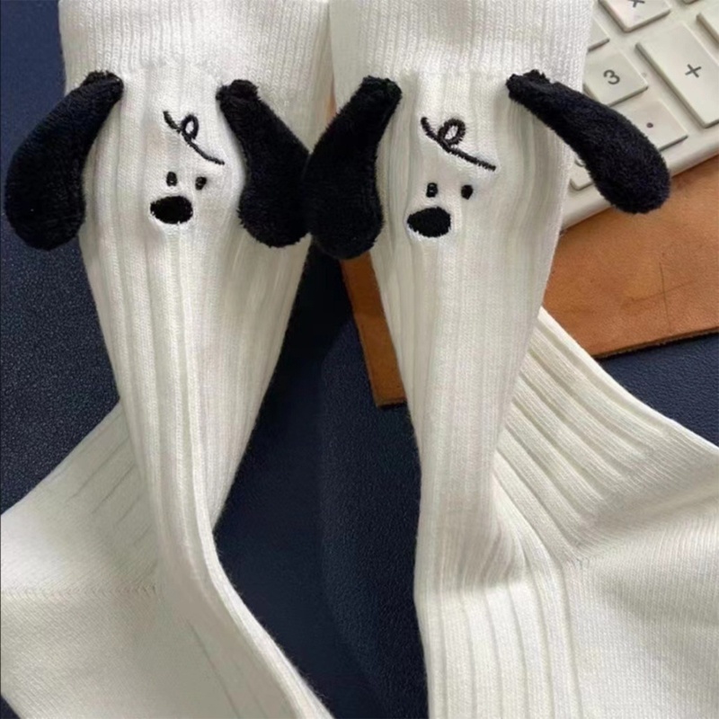 Mỹ Nữ Tất Cotton Chó Dễ Thương Động Vật Thủy Thủ Đoàn Tất Ngắn Thường Ngày Tai Gril Tất