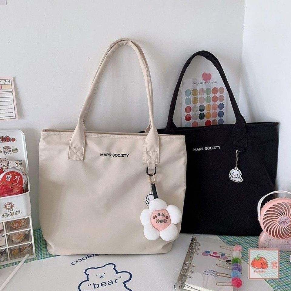 Túi Xách Vải canvas Thời Trang Phong Cách Hàn Quốc Cho Nữ Thời trang nữ Single Shoulder Bag  Túi vải  Túi vải sinh viên  Túi vai đơn thời trang  Túi vải vai đơn  Túi Tot