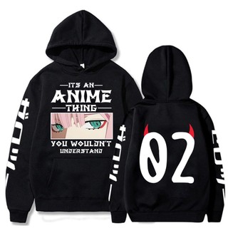Áo Hoodie Tay Dài In Họa Tiết Anime Darling In The Franxx Phong Cách Harajuku Cho Nam Và Nữ