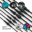 Đầu nối cáp chống nước Led DELMER, Đầu nối cáp chống nước nam sang nữ 2pin / 3pin / 4pin / 5pin Đầu nối nam và nữ, Dây đèn LED PVC IP68 màu đen Cắm dây cáp nhẹ