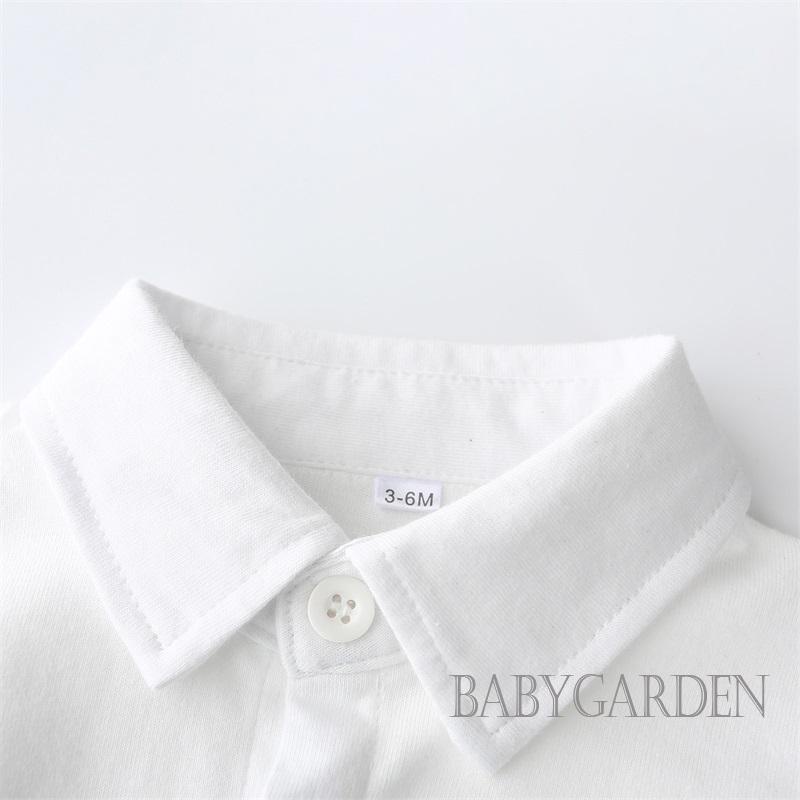 // -0-24 Tháng bé trai 3 chiếc trang phục quý ông dài tay áo nơ + quần lửng + bộ mũ