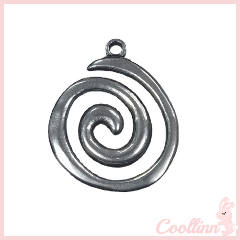 Coo antique silver plated whirlpools charm mặt dây chuyền để làm đồ trang sức phát hiện diy