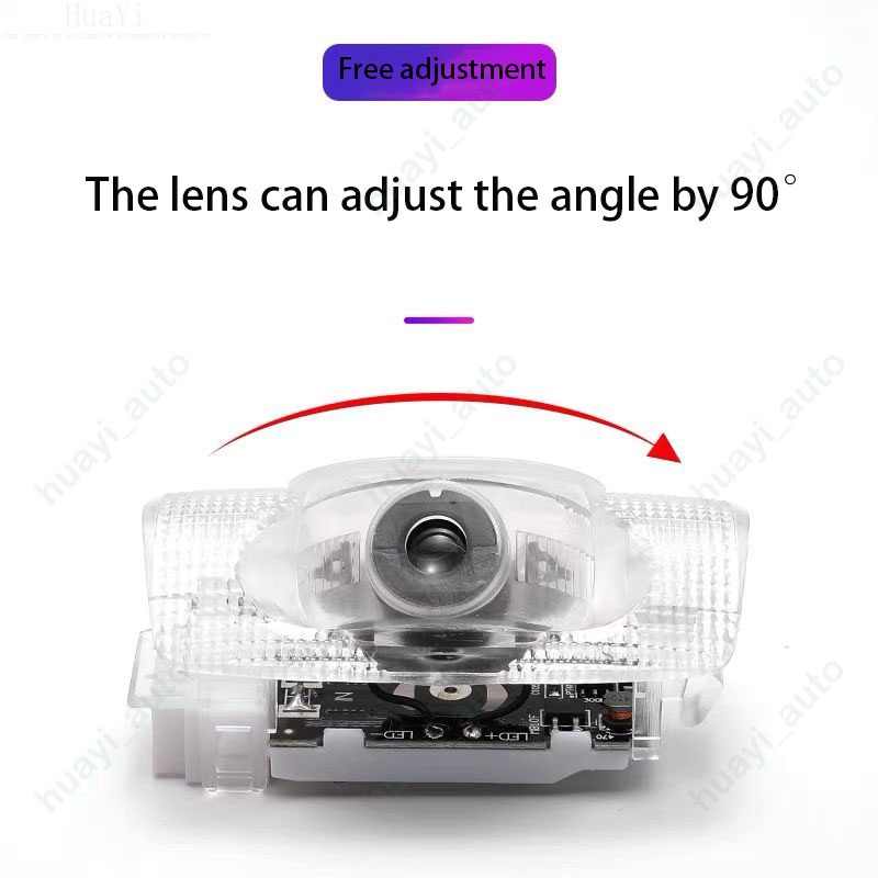 2 Đèn LED Chiếu Logo Gắn Cửa Xe Hơi Toyota Camry Cho Crown Prado Reiz Harrier Highlander EZ Prius Tundra Venza Tt200