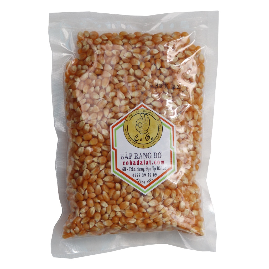 Bắp Rang Bơ Cô Ba Đà Lạt 500gram hữu cơ | Shopee Việt Nam