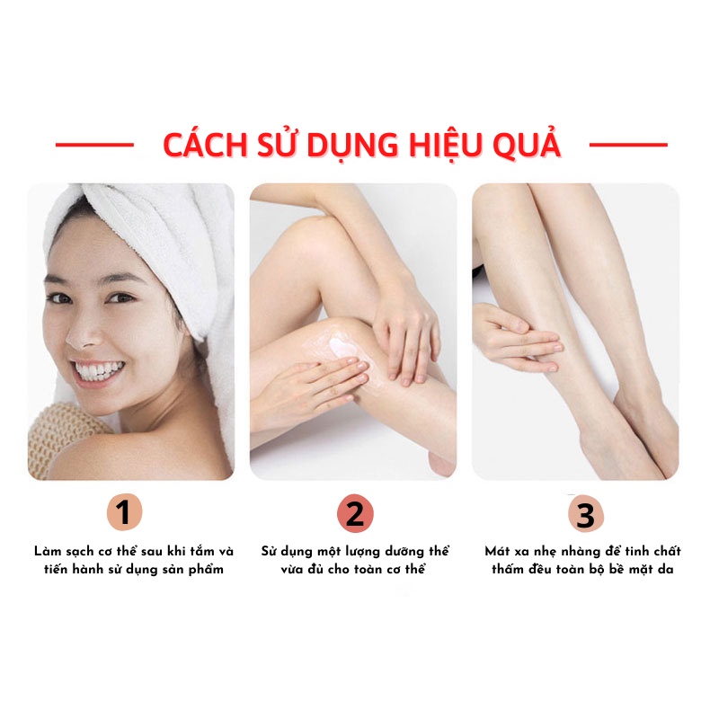 Kem Làm Trắng Da  Body Face & Body Cream 100ml Triết Xuất Từ Hoa Cúc Và Bơ Làm Da Trắng Sáng, Mềm Mịn Da Aichun Beauty