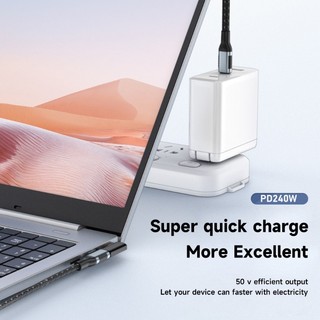 Charmantcc1 240W USB C Adapter Loại C Nam Sang Nữ Mở Rộng Cho Notebook Điện Thoại Di Động
