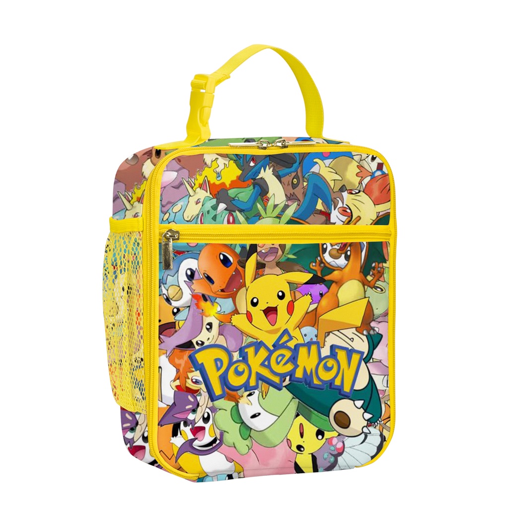 Túi vải Cỡ Lớn In Họa Tiết Hoạt Hình Pikachu Dễ Thương Cho Bé