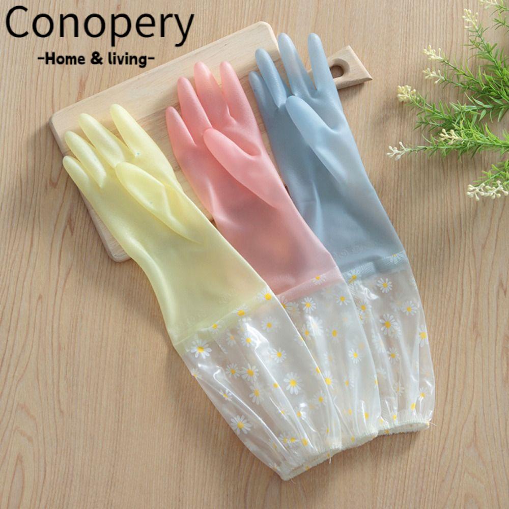 Conopery Găng Tay Rửa Chén Bằng Silicone Dày Dặn Chống Thấm Nước