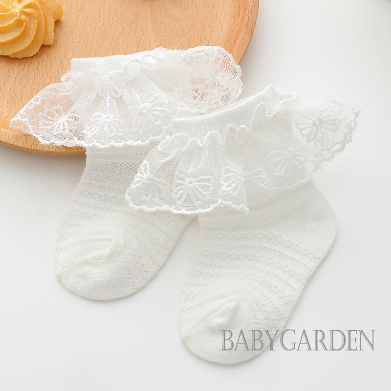 Vớ Ren Nhẹ Nhàng Mềm Mại Chống Trượt Dễ Thương Cho Bé Gái Sơ Sinh / / 3-24 Tháng Tuổi