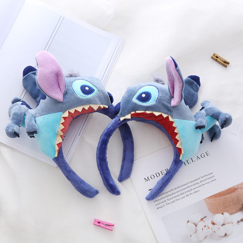 Băng Đô Quấn Tóc Hoạt Hình Stitch Dễ Thương, Sang Trọng và Cá Tính cho Cô Gái