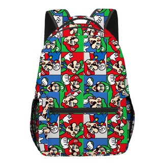 Ba lô Super Mario Bros In đầy đủ Ba lô dung tích lớn Dây đeo vai rộng Giảm căng thẳng Ba lô Túi máy tính Quà tặng sinh nhật