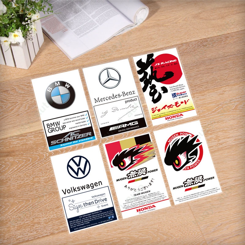 Miếng Dán Tĩnh Điện Trang Trí Kính Chắn Gió Xe Hơi Toyota Honda Mitsubishi Volkswagen Nissan