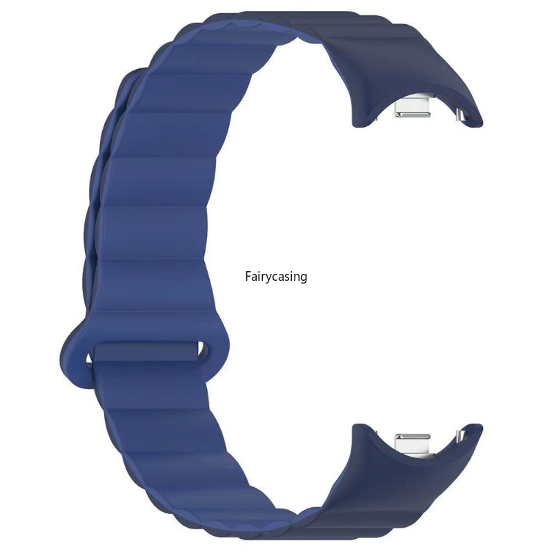 Dây đeo từ tính cho Xiaomi Mi Band 8 Vòng đeo tay thể thao silicon màu kép cho Xiaomi Band 10 9 8NFC Đồng hồ thay thế dây đeo cổ tay thông gió