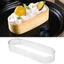 8 Chiếc Hình Bầu Dục Tartlet Khuôn Bạc Hình Bầu Dục Tartlet Khuôn Thép Không Gỉ Hình Bầu Dục Tartlet Khuôn Món Tráng Miệng Pháp Mousse Bánh Trái Cây Bánh Tart Nhẫn Quiche Khuôn Bánh, Thép Không Gỉ Tart Mousse Nhẫn