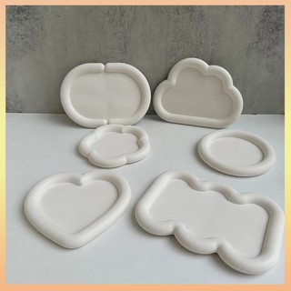 Khuôn Silicone Làm Khay Đựng Nước Chấm Hình Tròn / Đám Mây / Hoa Xinh Xắn DIY