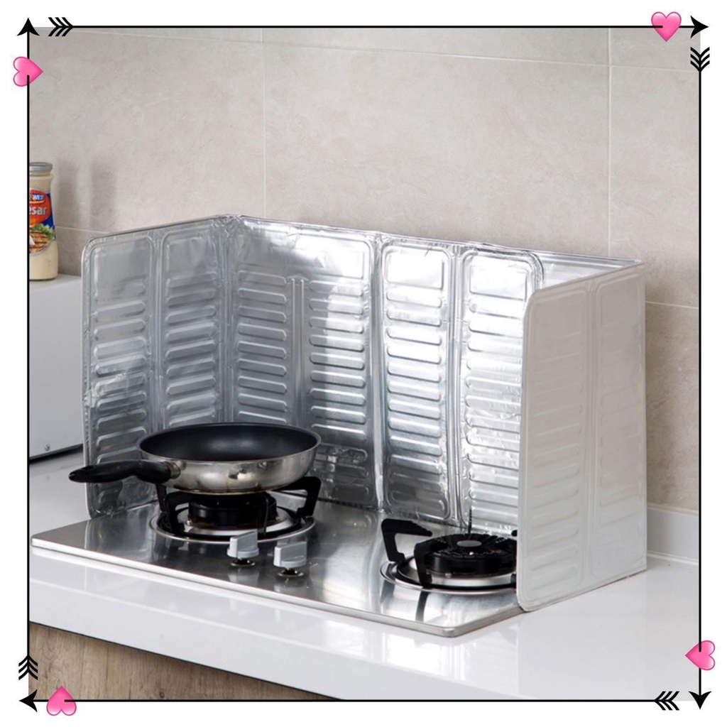 Khung Nhôm Tấm Chắn Chống Bắn Dầu Mỡ Rán Size 32.5x84cm