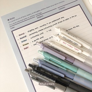 Bút bi bấm mực nước DoMi Gel Pen DM-943 ngòi 0.5mm viết êm tay
