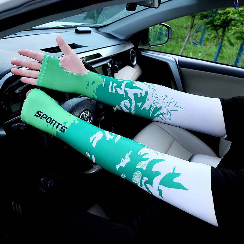 IceCold Oversleeves Sunscreen Arm Sleeves Female Arm Guard Male